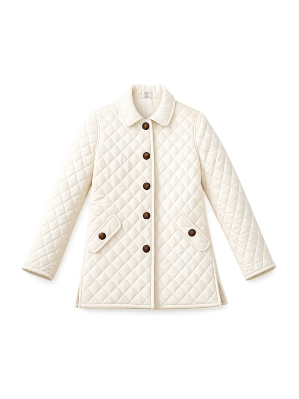 Blair Women's Petite Small (PS) Ivory Quilted Jacket - Picture 1 of 3